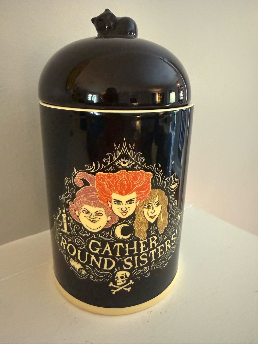 Disney Hocus Pocus Cream Ceramic Collectible Canister